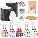 30 Pcs Sublimation Teardrop Earrings with Hooks