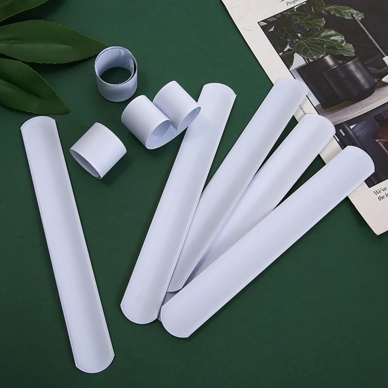 30 Pcs DIY Blank Slap Bracelets Bulk - Party Bands for Events