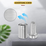 30 Pcs 12x22mm Stainless Steel Glass Holder Sign Mounting