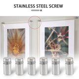 30 Pcs 12x22mm Stainless Steel Glass Holder Sign Mounting