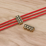 30 Pcs Antique 3 Strand Spacer Bar for Bracelet Jewelry Making