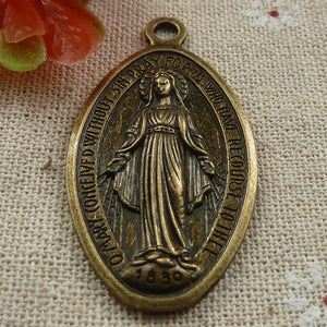 30 Bronze Plated Goddess Charms Pendant 48x26MM C1831 Craft Finding