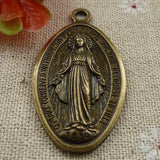 30 Bronze Plated Goddess Charms Pendant 48x26MM C1831 Craft Finding
