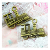 30 Pcs Vintage Locomotive Charms 17*22MM Metal Alloy Jewelry Pendant DIY