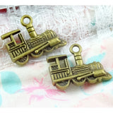 30 Pcs Vintage Locomotive Charms 17*22MM Metal Alloy Jewelry Pendant DIY