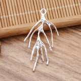 30PCS Tree Branch Metal Pendant Charms DIY Jewelry Making Accessories