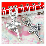 30 Pcs 51.2*20.5MM Vintage Ballet Girl Pendant Charms