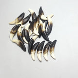 30 Multicolor Natural Bone Beads Pendants For DIY Jewelry Making 35-39mm
