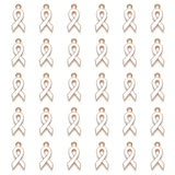 30 Pink/Purple/Red Ribbon Pendants Charms for Breast Cancer Awareness
