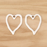 30pcs Tibetan Silver Open Heart Charms 24x19mm