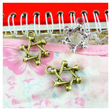 30 Pcs 19.5*25MM Star Charm Pendant DIY Jewelry Findings Accessories