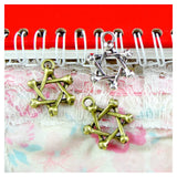 30 Pcs 19.5*25MM Star Charm Pendant DIY Jewelry Findings Accessories