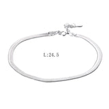 30% Silver Plated Ladies Anklet Female Jewelry Women Summer Gift