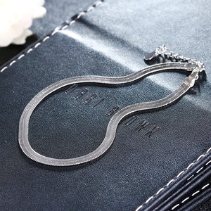 30% Silver Plated Ladies Anklet Female Jewelry Women Summer Gift