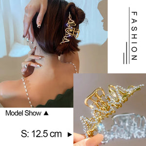 Punk Geometric Butterfly Hair Claw Clip Hair Accessories