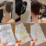 Punk Geometric Butterfly Hair Claw Clip Hair Accessories