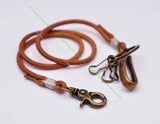 Vintage Brown Leather Band Keychain Wallet Chain