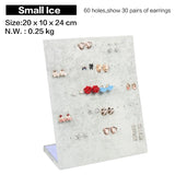 Velvet Stud Earrings Display Rack Pin Ear Ring Jewelry Storage