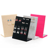 Velvet Stud Earrings Display Rack Pin Ear Ring Jewelry Storage