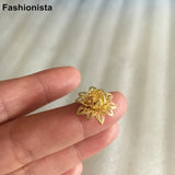 30 pcs 16mm Filigree Small Metal Flower Handmade Craft Accessories