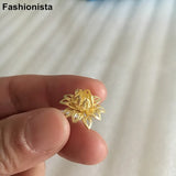 30 pcs 16mm Filigree Small Metal Flower Handmade Craft Accessories