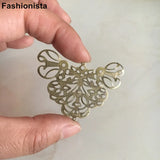 30 pcs 50x40mm Metal Filigree Butterfly Charms in Gold, Silver, Bronze
