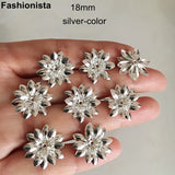 30 pcs Brass 3D Flower Bead Caps, DIY Crafts Findings