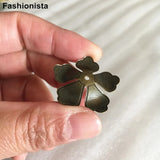 30 pcs Brass Flower Bead Cap, 5-petal Flower Bead Caps, Assorted Colors