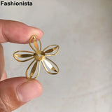 30 pcs Brass Flower Bead Caps 29mm for DIY Jewelry Crafts