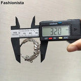30 pcs Vintage Metal Moon Girl Charms for Earrings Making DIY Jewelry Findings