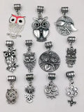 30 pcs Mixed Owl Honeycomb Charms Pendant Jewelry Accessories