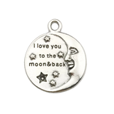 30 pcs Mixed Inspiration Words Charms Pendants for Jewelry Making DIY