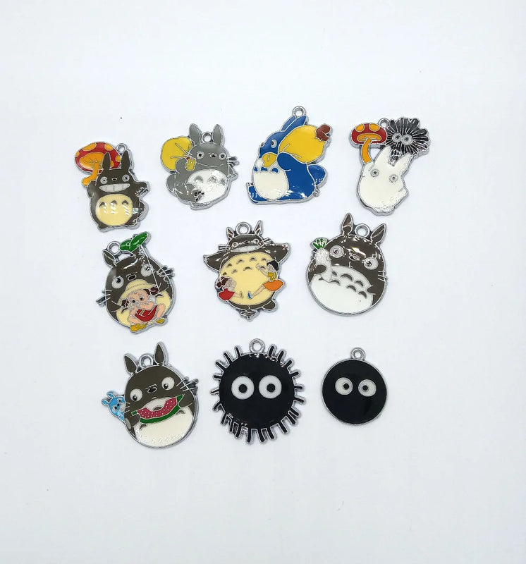 30 pcs Japanese Totoro Mixed Metal Charms for Jewelry DIY Making
