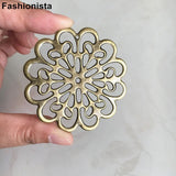 30 pcs Large Flowers 60mm Metal Stamping Sunflower Bead Caps