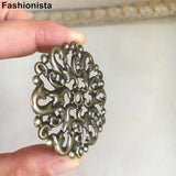 30 pcs Large Metal Filigree Flower For DIY Crafts & Jewelry, Gold/Silver/Bronze