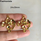 30 pcs Metal Lucky Clouds Charms Pendant 24x29mm Gold/KC Gold/Silver