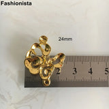 30 pcs Metal Lucky Clouds Charms Pendant 24x29mm Gold/KC Gold/Silver