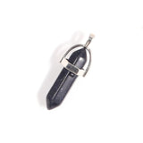 Natural Stone Hexagonal Column Quartz Necklace Pendants Crystal Jewelry Making
