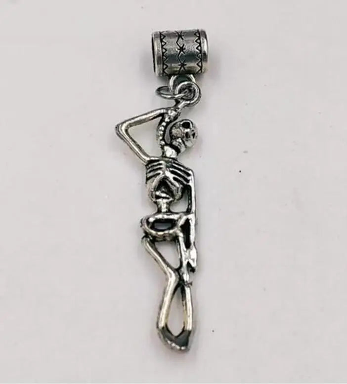 30 pcs Skeleton Party Halloween Accessory Party Vintage Punk Pendants