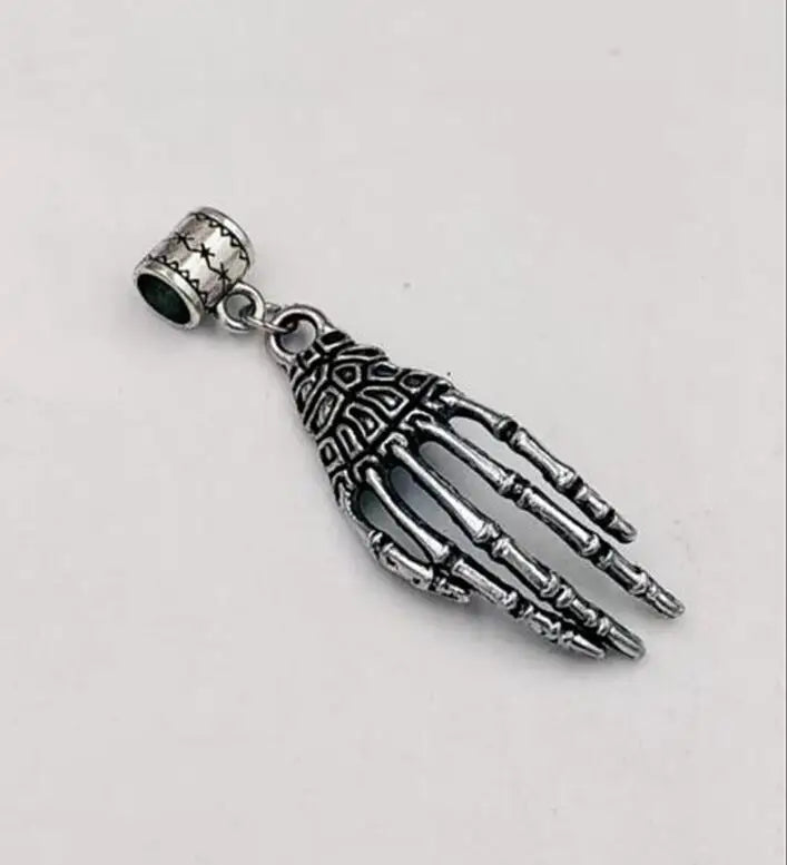 30 pcs Skeleton hand Halloween Dangle Bead for European Charm Bracelet