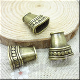 30 pcs Vintage Charms Skirt Pendant for DIY Jewelry Making