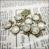30pcs Vintage Charms Watches Pendant Antique Bronze DIY Jewelry Making