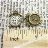 30pcs Vintage Charms Watches Pendant Antique Bronze DIY Jewelry Making