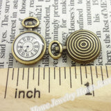 30 pcs Vintage Watches Pendant Antique Bronze for Bracelets Necklace DIY