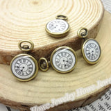 30 pcs Vintage Watches Pendant Antique Bronze for Bracelets Necklace DIY