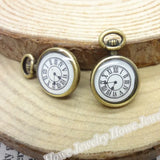 30 pcs Vintage Watches Pendant Antique Bronze for Bracelets Necklace DIY