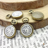 30 pcs Vintage Watches Pendant Antique Bronze for Bracelets Necklace DIY
