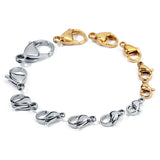 30Pcs Gold-Plated Stainless Steel Hook Necklace & Bracelet Chain Accessories