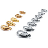 30Pcs Gold-Plated Stainless Steel Hook Necklace & Bracelet Chain Accessories