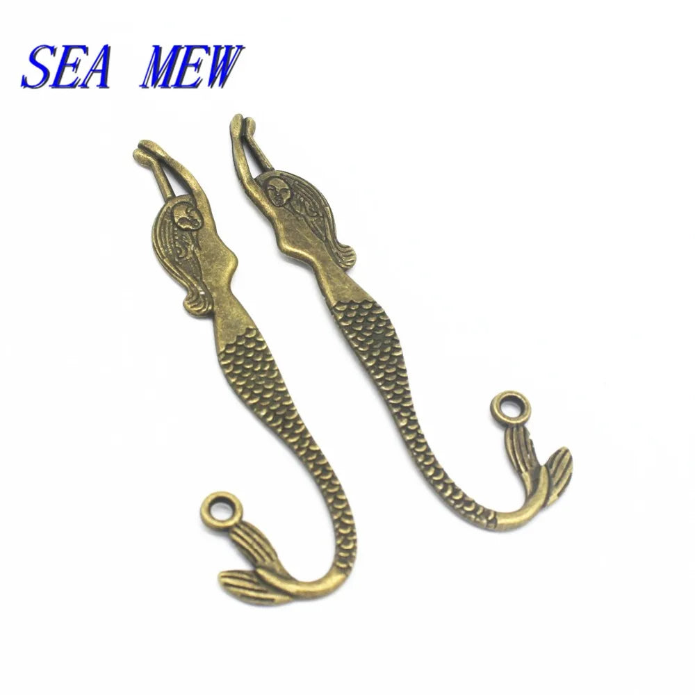 Vintage Style Metal Sea-maid Bookmarks (30 pcs/lot)